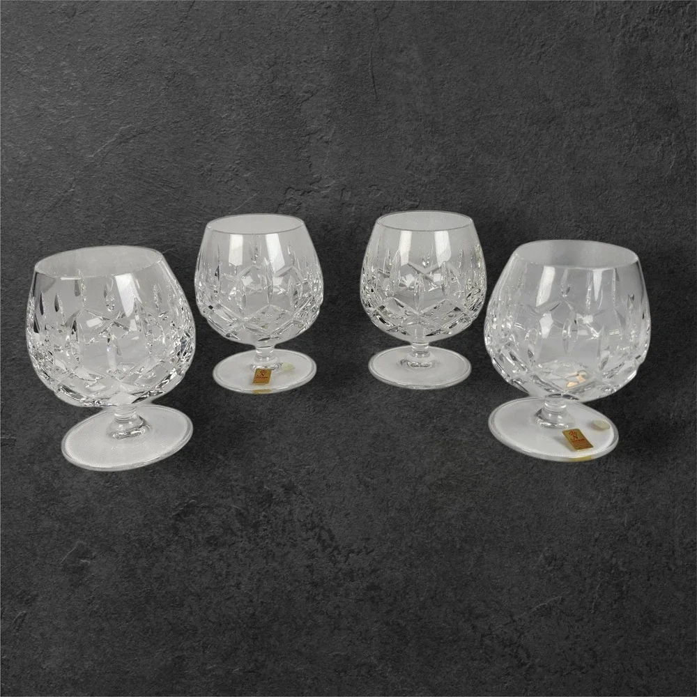 Set of 4 Nachtmann Bleikristall‎ 24% Lead Crystal Brandy Cognac Glasses Classic
